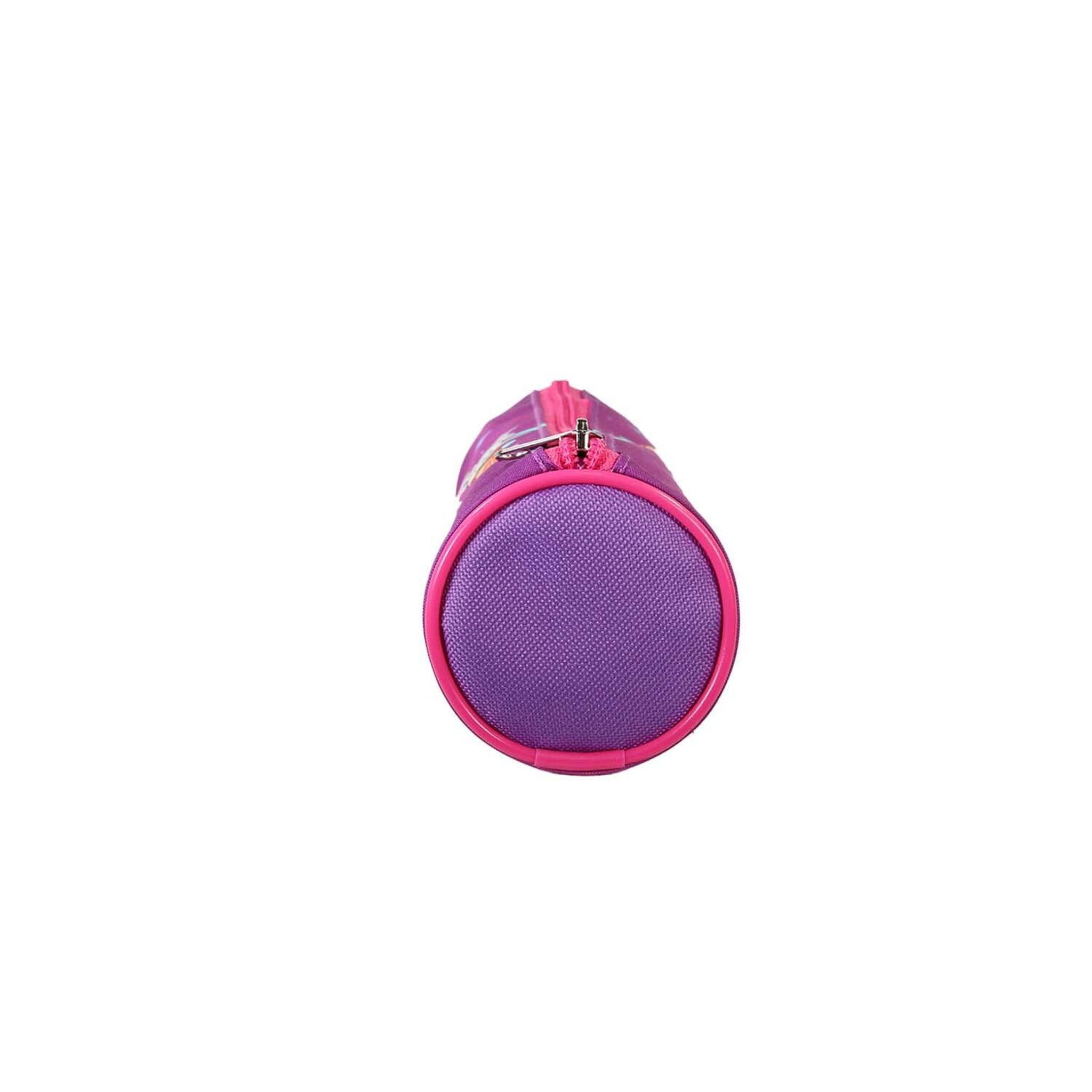 Voir la diapositive 3 : Bagtrotter Disney Frozen - La Reine des Neiges - Trousse Scolaire Ronde - Rose/Violet - Fille - 1 Compartiment