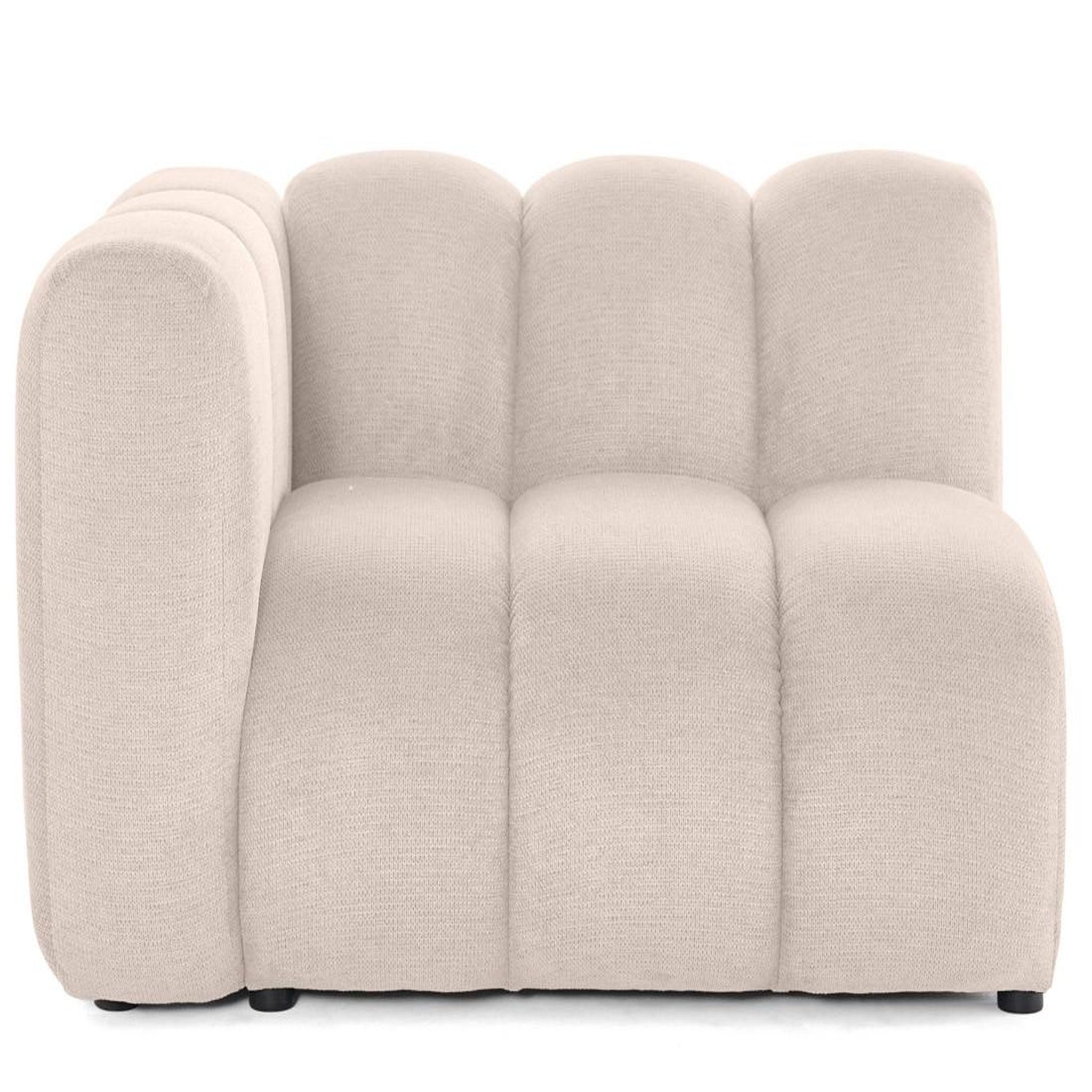 Voir la diapositive 4 : LISA DESIGN Debbie - module d'assise gauche en tissu texturé
