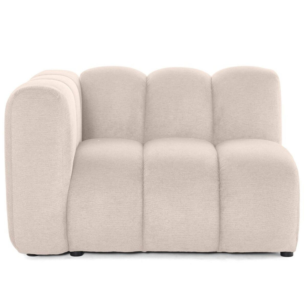 LISA DESIGN Debbie - module d'assise gauche en tissu texturé