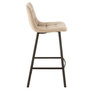 Voir la diapositive 3 : Paris Prix Chaise de Bar Design  Olivier  95cm Beige