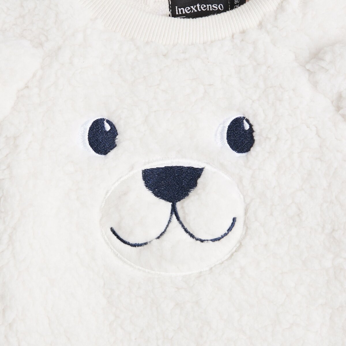 INEXTENSO Sweat sherpa ours bébé garçon