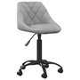 Voir la diapositive 1 : VIDAXL Chaise de bureau Gris clair Velours