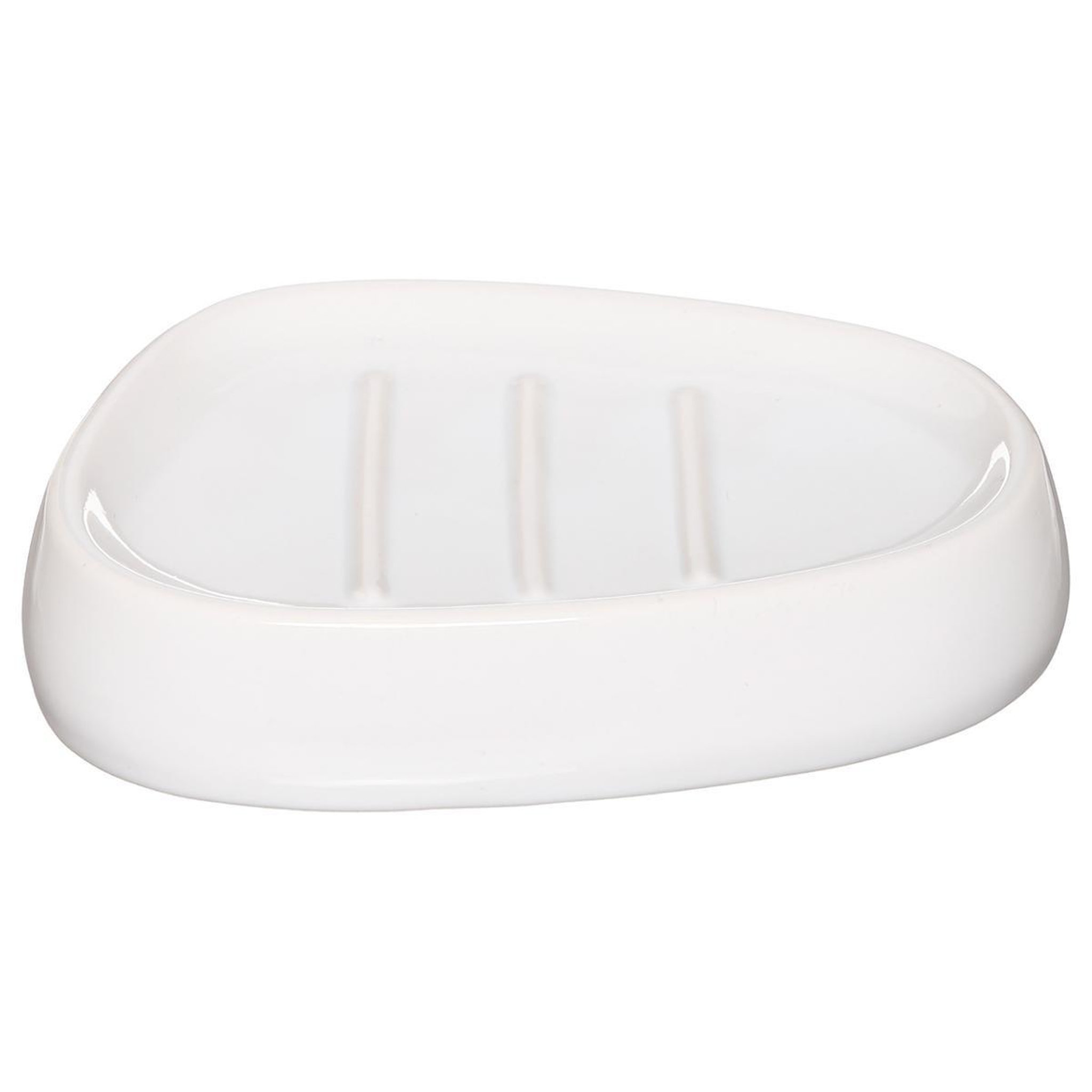 FIVE Porte savon  galet  12cm blanc