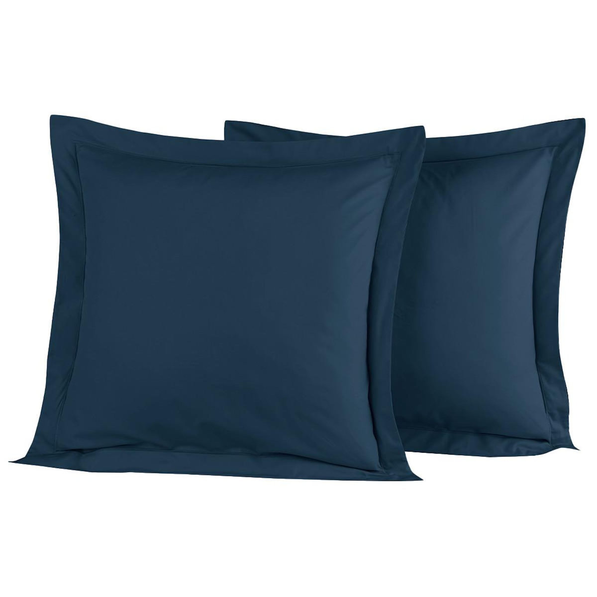 Sensei Maison Lot de 2 taies d'oreiller en percale de coton SOFT PERCALE