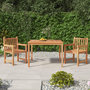 Voir la diapositive 1 : VIDAXL Ensemble a manger de jardin 3 pcs Bois de teck massif