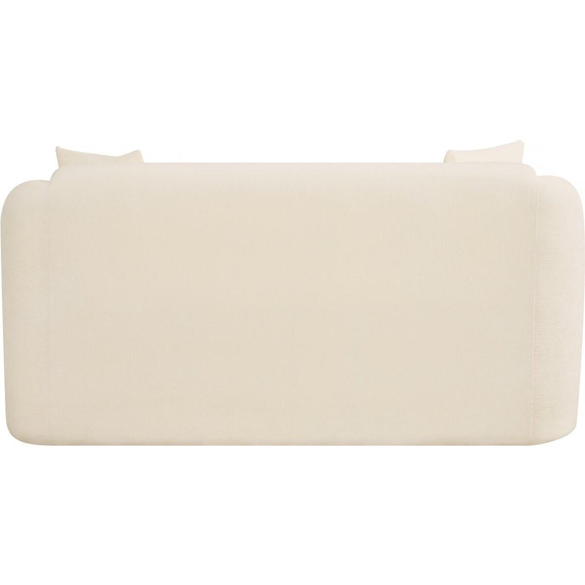 Voir la diapositive 4 : Habitat et Jardin Canapé droit fixe en tissu  ondine  - 3 places - beige