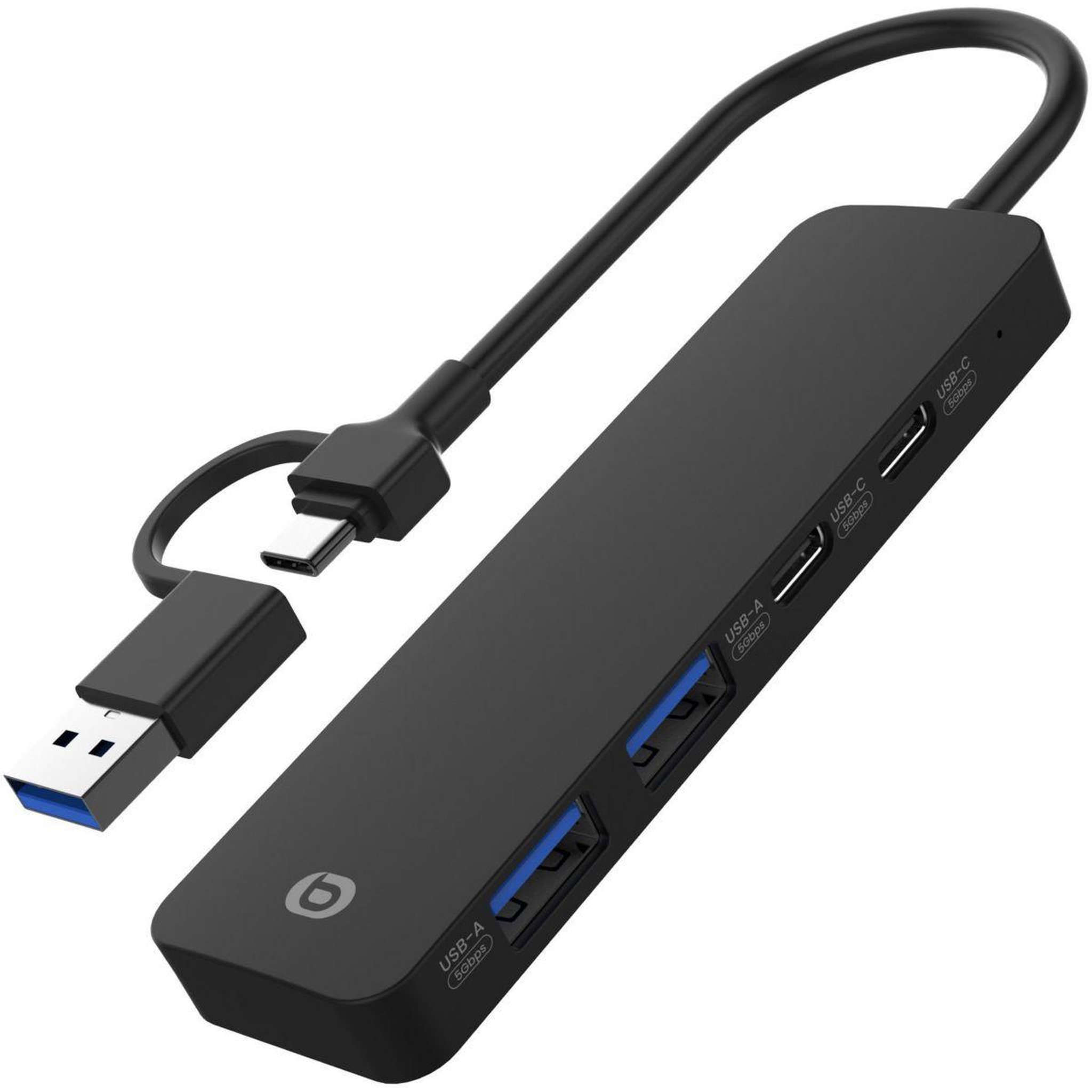 ESSENTIEL B Hub usb c 4 en 1 usb c noir  - vr