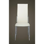Voir la diapositive 4 : VIDAXL Chaises a manger lot de 4 blanc similicuir