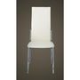 Voir la diapositive 4 : VIDAXL Chaises a manger lot de 4 blanc similicuir