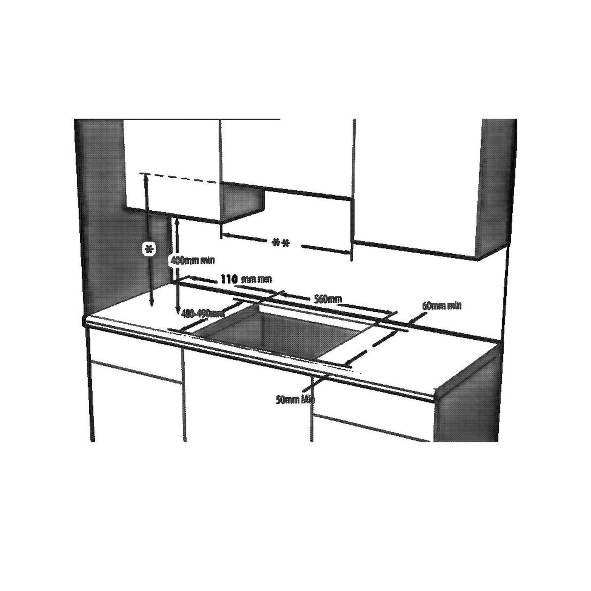 Voir la diapositive 3 : Beko Plaque de cuisson gaz hilg64220s noire 4 foyers