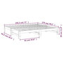 Voir la diapositive 6 : VIDAXL Lit coulissant sans matelas gris 2x(90x190) cm