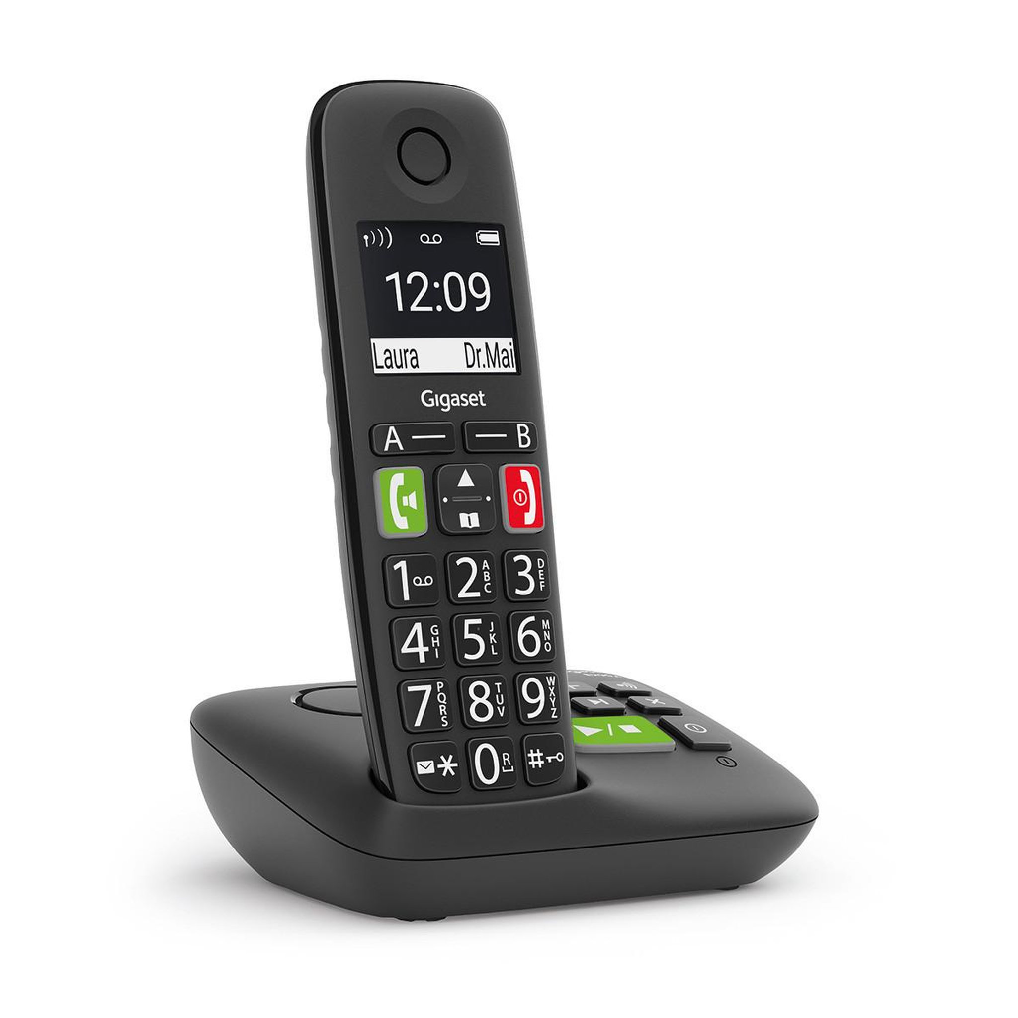 GIGASET Téléphone analogique/dect gigaset e290a black noir identification de l'appelant