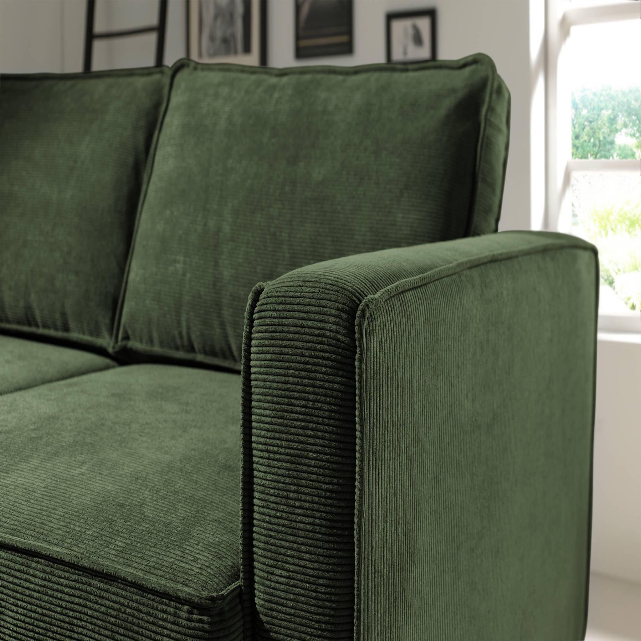 Voir la diapositive 5 : BEST MOBILIER Jake - canapé d'angle gauche - convertible avec coffre - 4 places - en velours côtelé