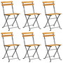Voir la diapositive 2 : VIDAXL Ensemble a manger d'exterieur pliable 7pcs Bois d'acacia solide
