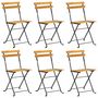 Voir la diapositive 2 : VIDAXL Ensemble a manger d'exterieur pliable 7pcs Bois d'acacia solide