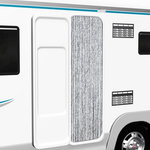 VIDAXL Moustiquaire Blanc et gris 56x185 cm Chenille