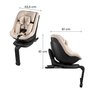 Voir la diapositive 6 : KINDERKRAFT Siège auto i-size avec rotation 360°, sécurité renforcée nouveau tissu