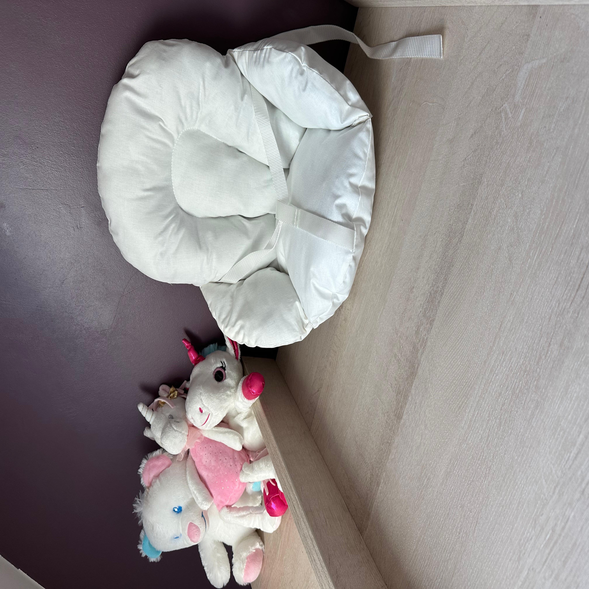 Voir la diapositive 2 : CH'TI BOUT Coussin de chaise + sangles de matien - coton a enduction acrylique