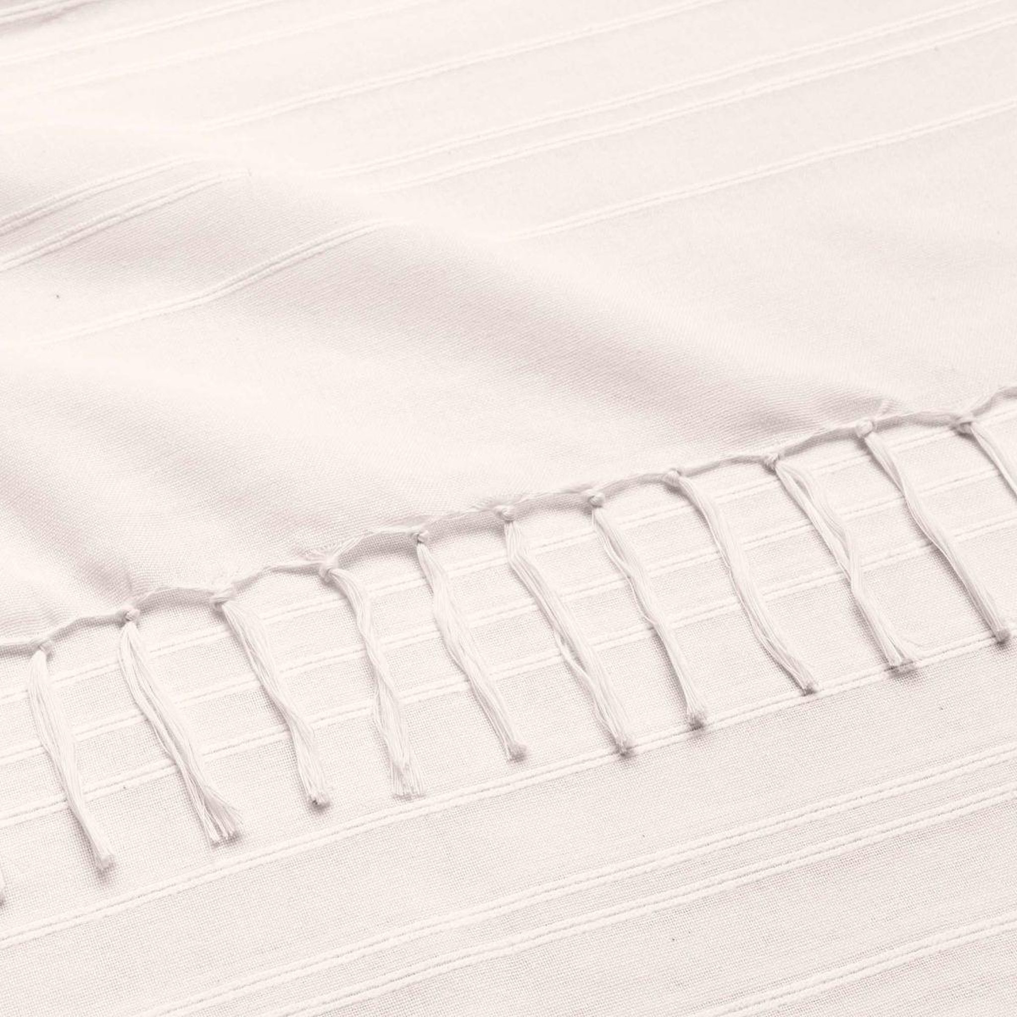 Voir la diapositive 2 : Douceur d'Intérieur Plaid à franges  lilia  240x260cm naturel