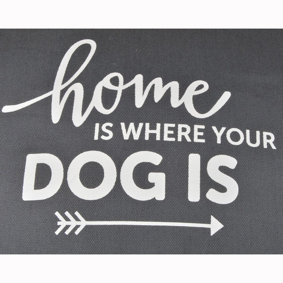 LOVE STORY Coussin rectangle en liège et polyester pour chien - Long 90 cm