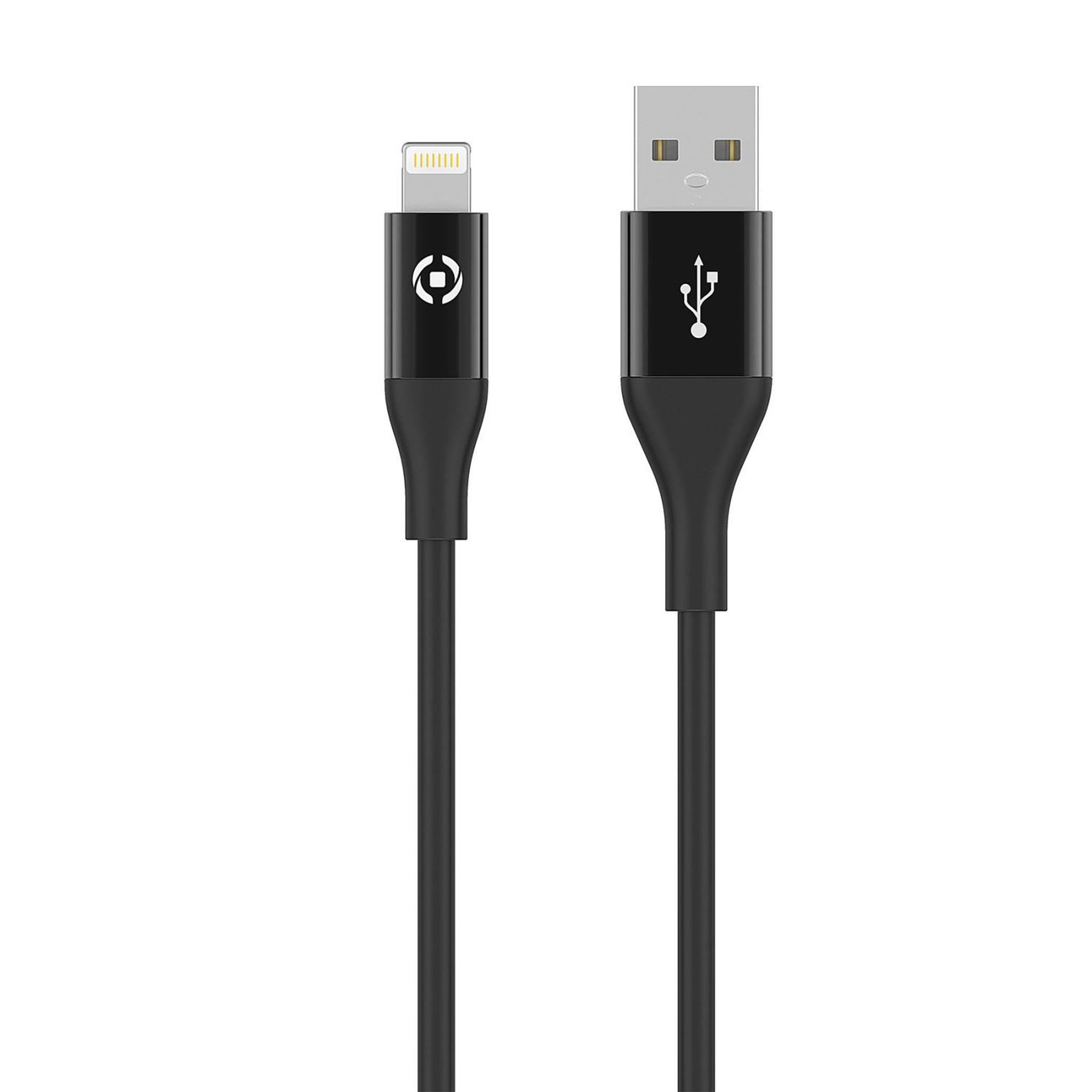 Voir la diapositive 3 : CELLY Celly USBLIGHTCOLORBK câble Lightning 1 m Noir