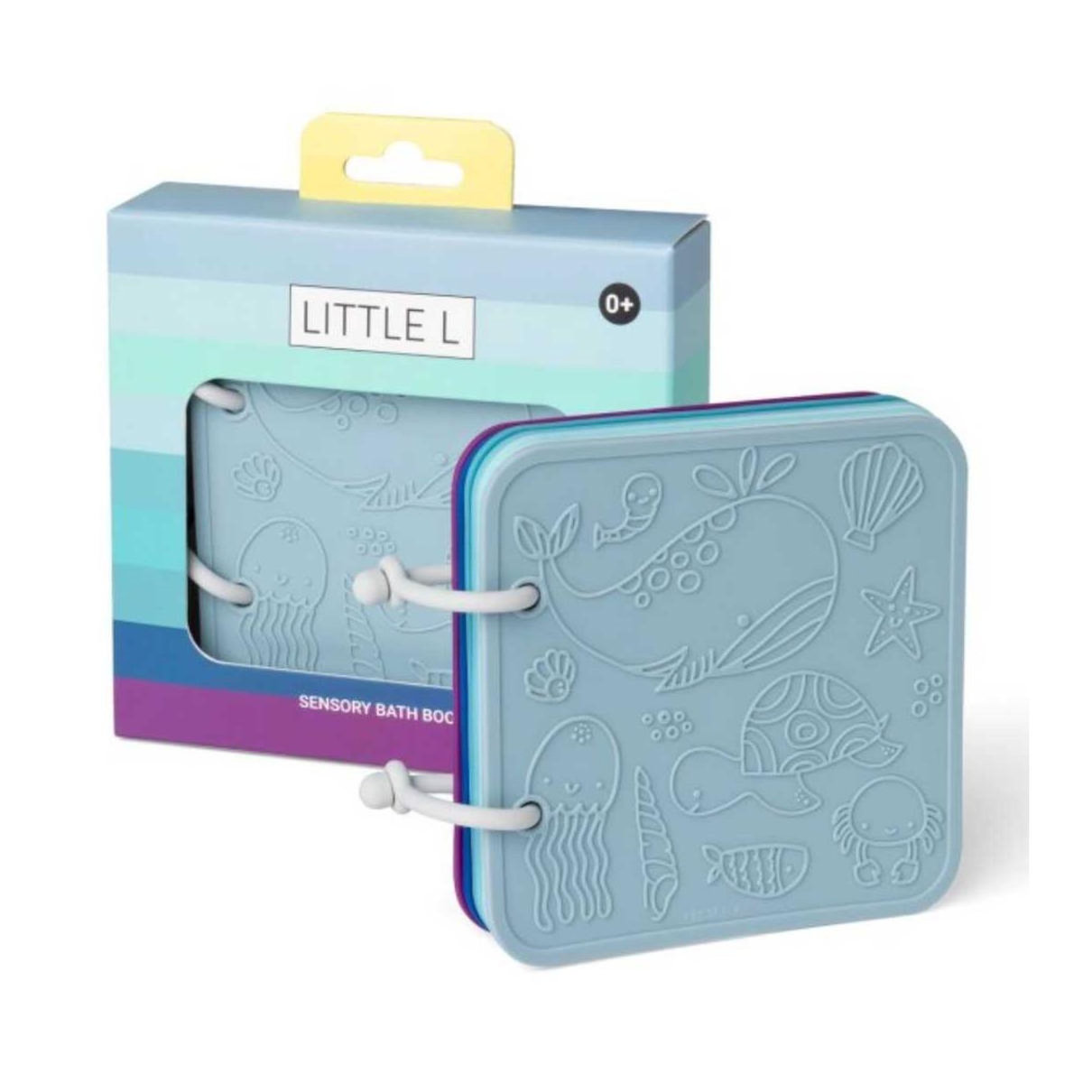 LITTLE L Livre de bain en silicone bleu