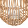 Voir la diapositive 2 : ATMOSPHERA Photophore Déco en Rotin  Lour  22cm Beige
