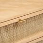 Voir la diapositive 5 : ATMOSPHERA Commode double 6 tiroirs en cannage RAYO - Beige