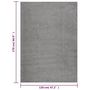 Voir la diapositive 6 : VIDAXL Tapis shaggy a poils longs Gris 120x170 cm