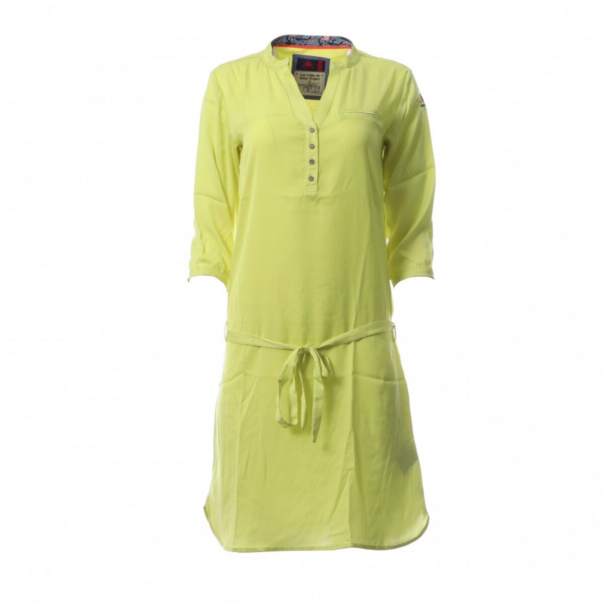 Robe Jaune fluo Femme LES VOILES DE SAINT TROPEZ GOELAND pas cher