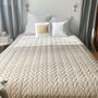Voir la diapositive 4 : Paris Prix Couvre-lit en Microfibre  Tessa  220x240cm Naturel