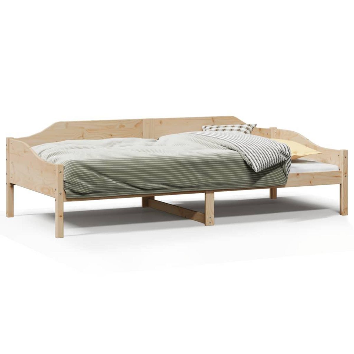 VIDAXL Cadre de lit sans matelas 80x200 cm bois massif de pin