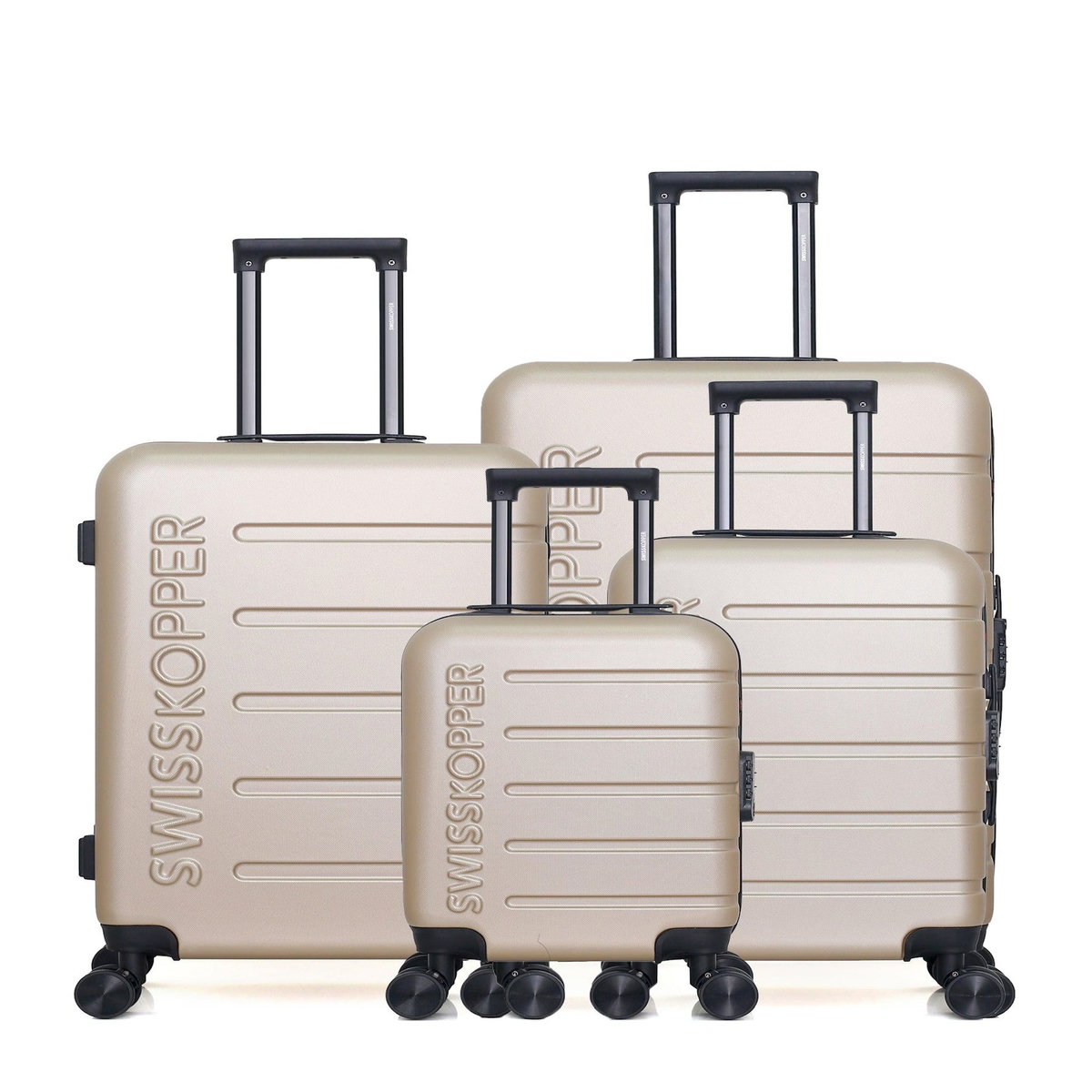 SWISS KOPPER SWISS KOPPER  -  Lot de 4  -  Valise grand format, valise weekend, valise cabine, valise cabine XXS AIGLE