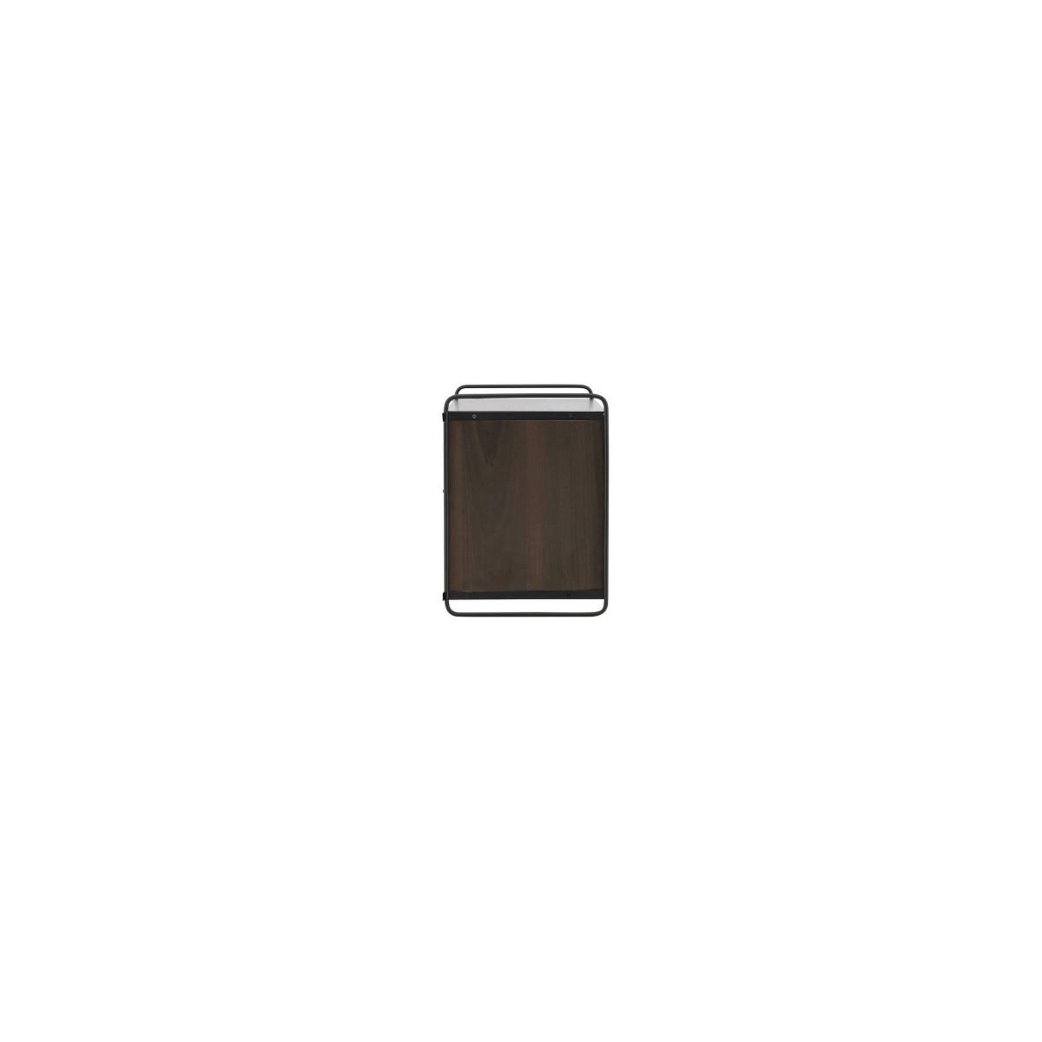 Voir la diapositive 2 : Paris Prix Étagère murale 2 portes  paris  122cm marron foncé