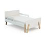 Voir la diapositive 5 : WEBABY Lit enfant extensible en bois 80x140-165-190 PIRATE - Blanc