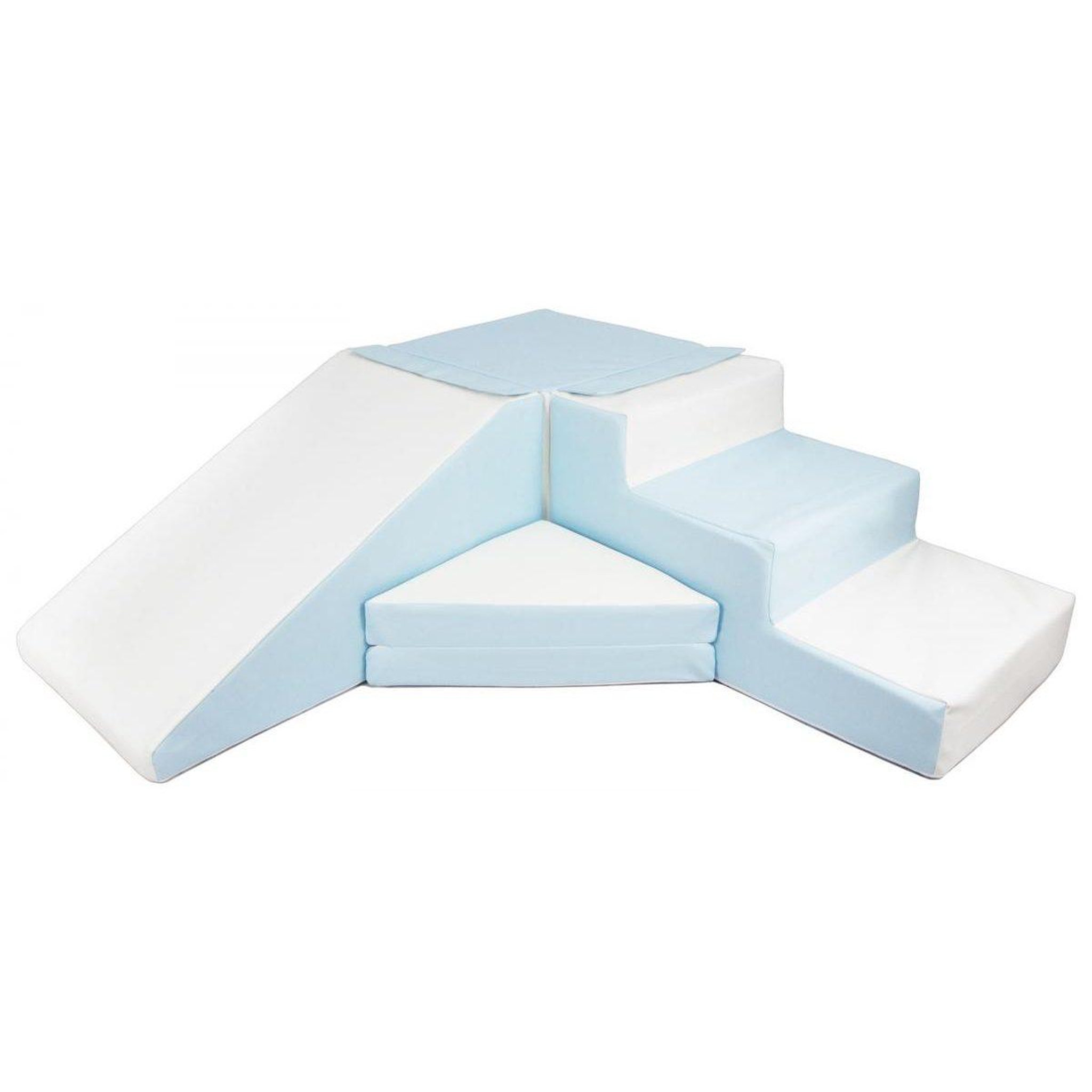 VELINDA Set de 4 blocs en mousse pour le jeu blanc, bleu (pastel)