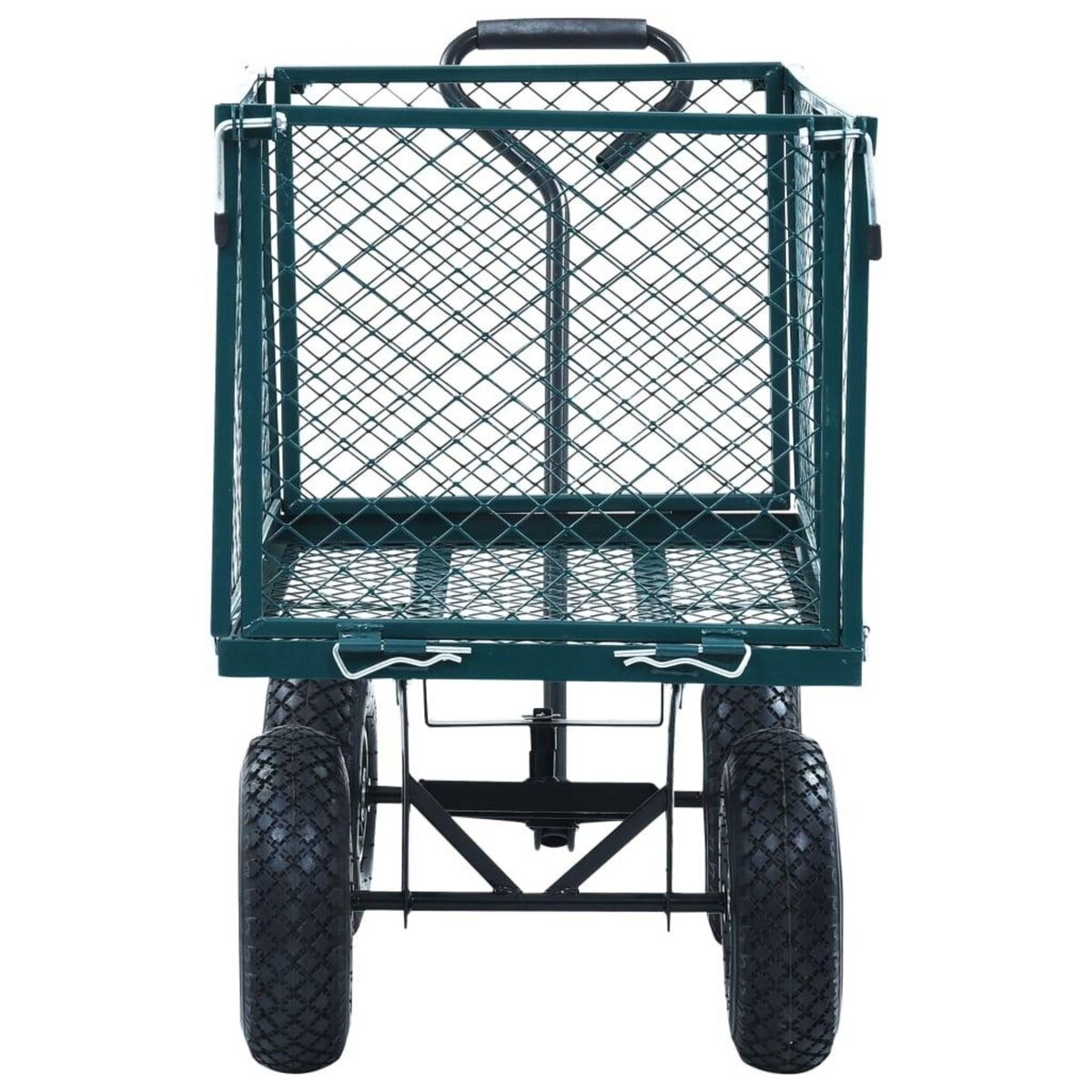 VIDAXL Chariot a main de jardin Vert 350 kg