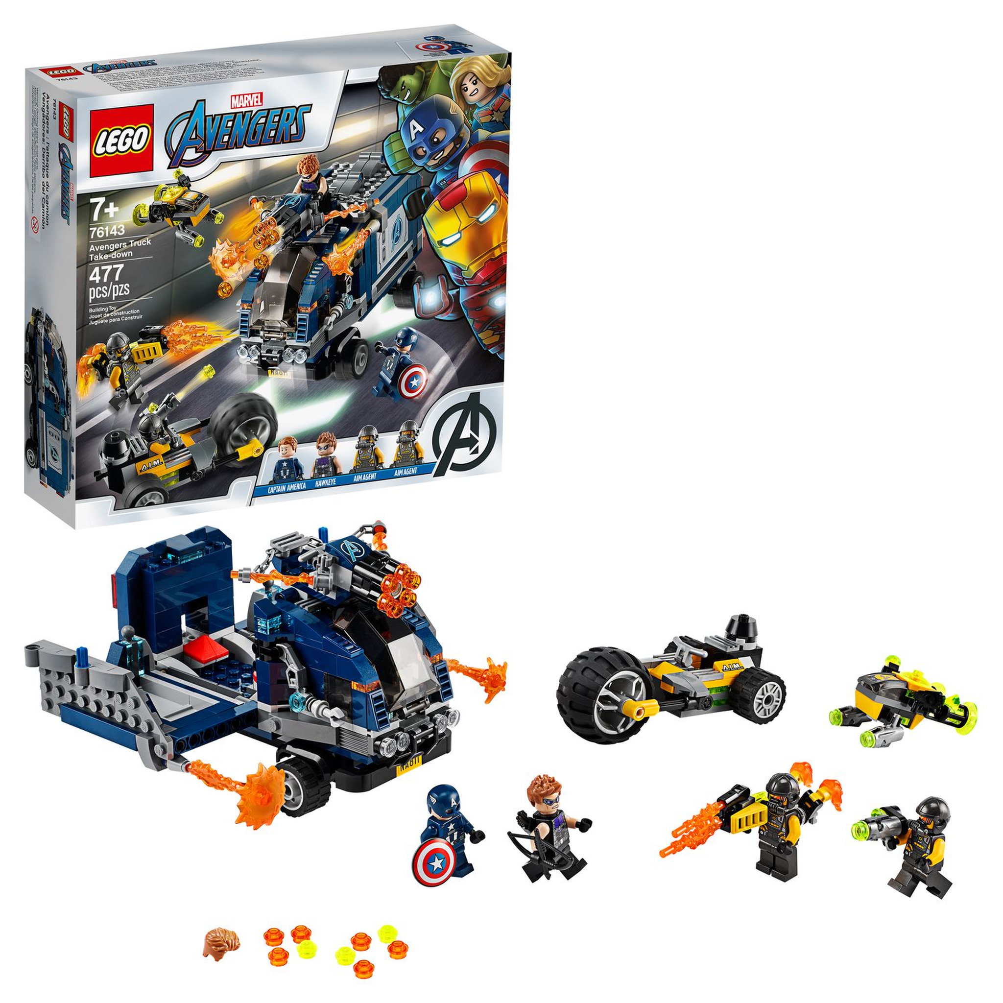Voir la diapositive 3 : LEGO Super Héros Marvel 76143 - TBD L'attaque du camion des Avengers