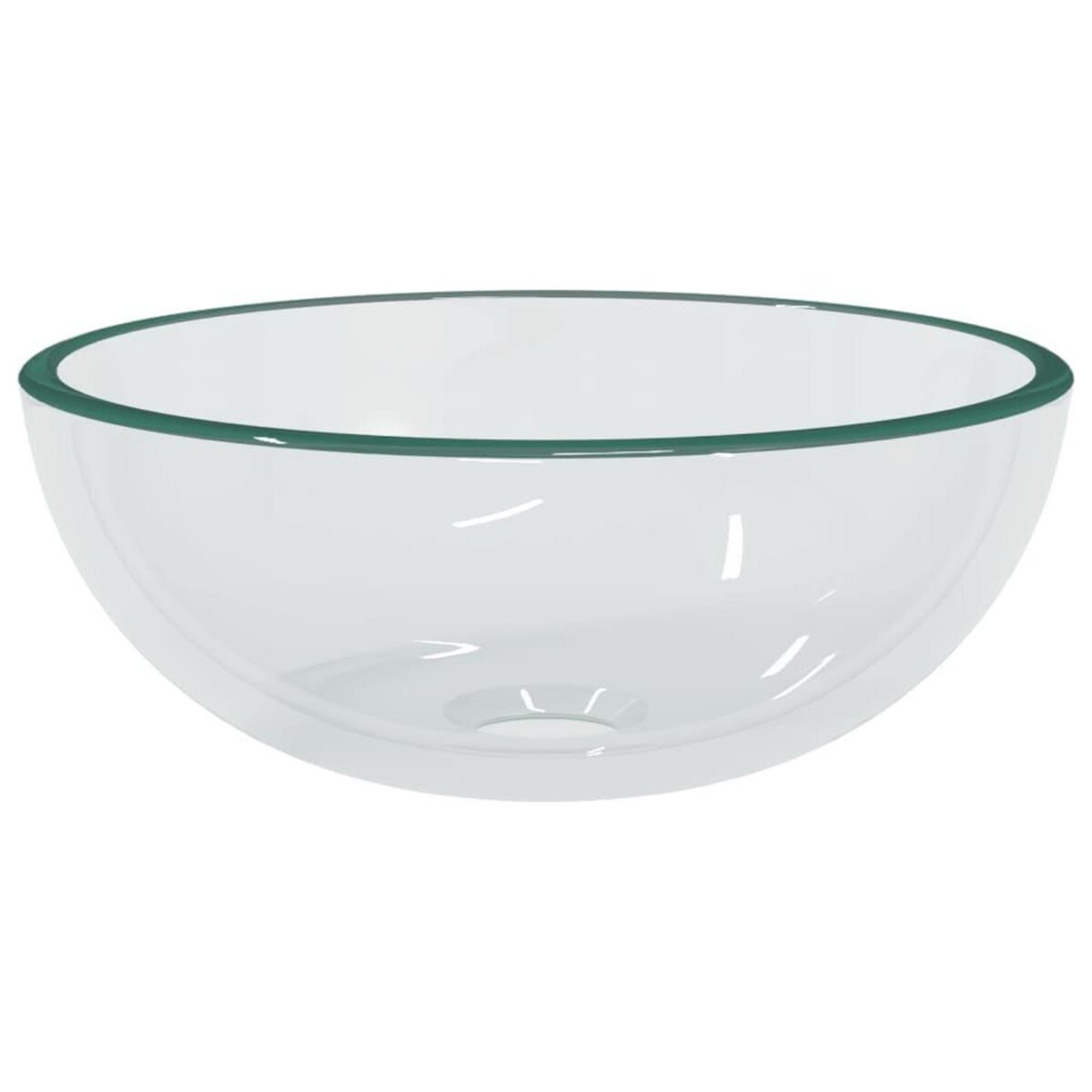 VIDAXL Lavabo Verre trempe 30x12 cm Transparent