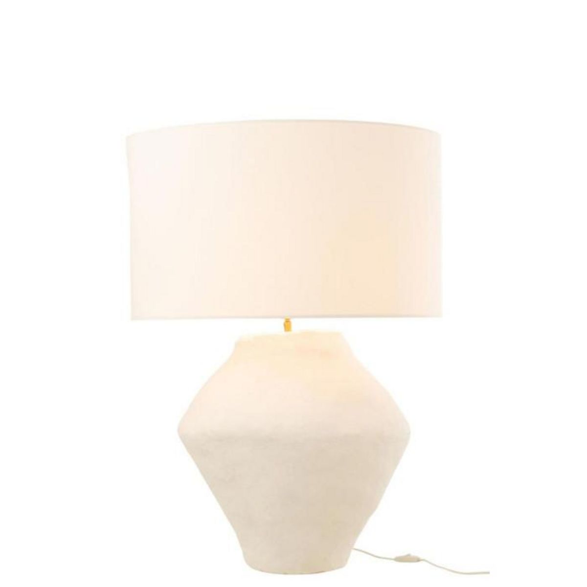 Paris Prix Lampe à Poser Papier Mâché  Bali Bliss  85cm Blanc