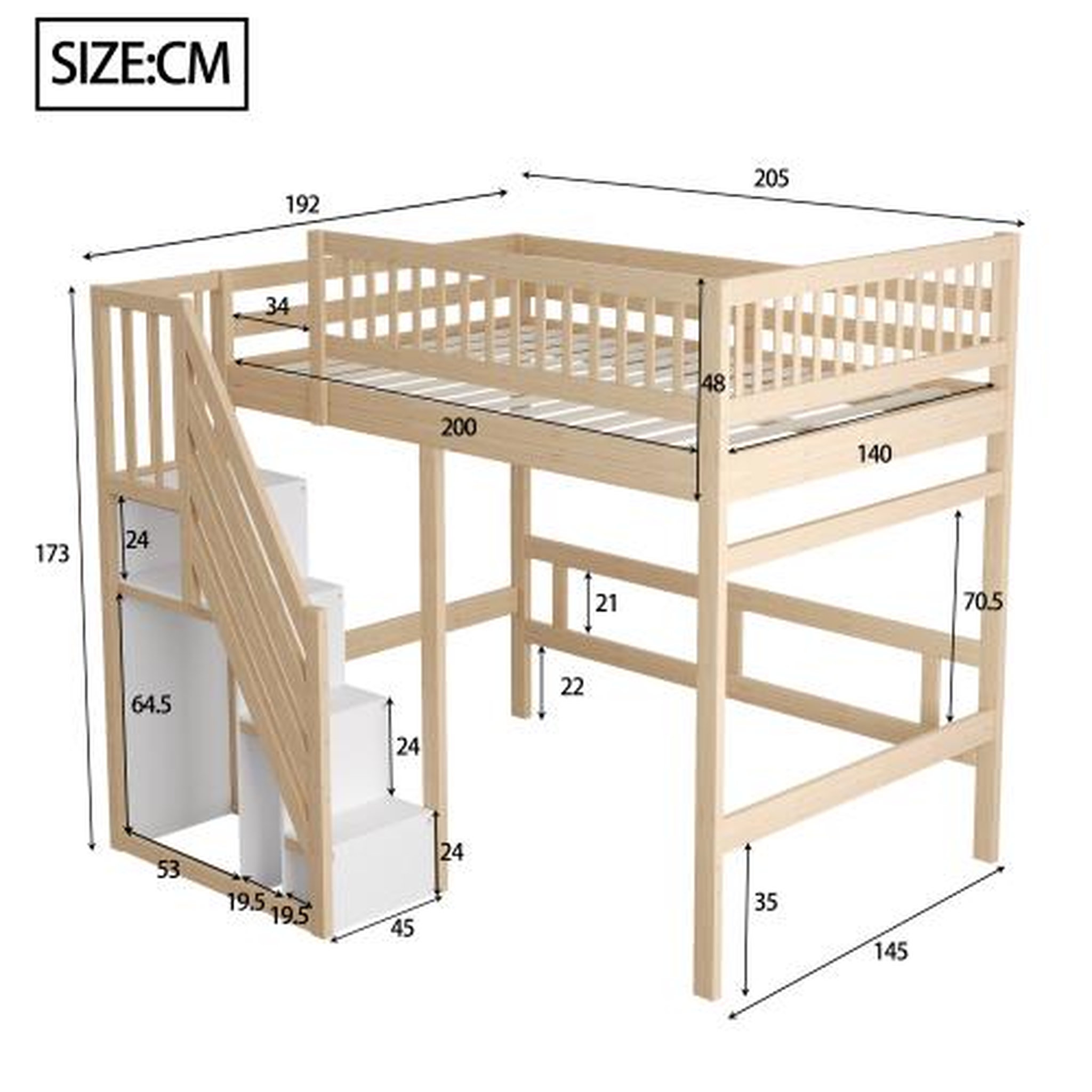 Voir la diapositive 3 : MERAX Lit mezzanine enfant