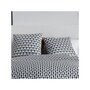 Voir la diapositive 2 : ATELIER DU COTON Housse de couette 260x240 GEO + 2 taies coton 57 fils