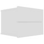Voir la diapositive 2 : VIDAXL Table de chevet Blanc 40x30x30 cm Bois d'ingenierie