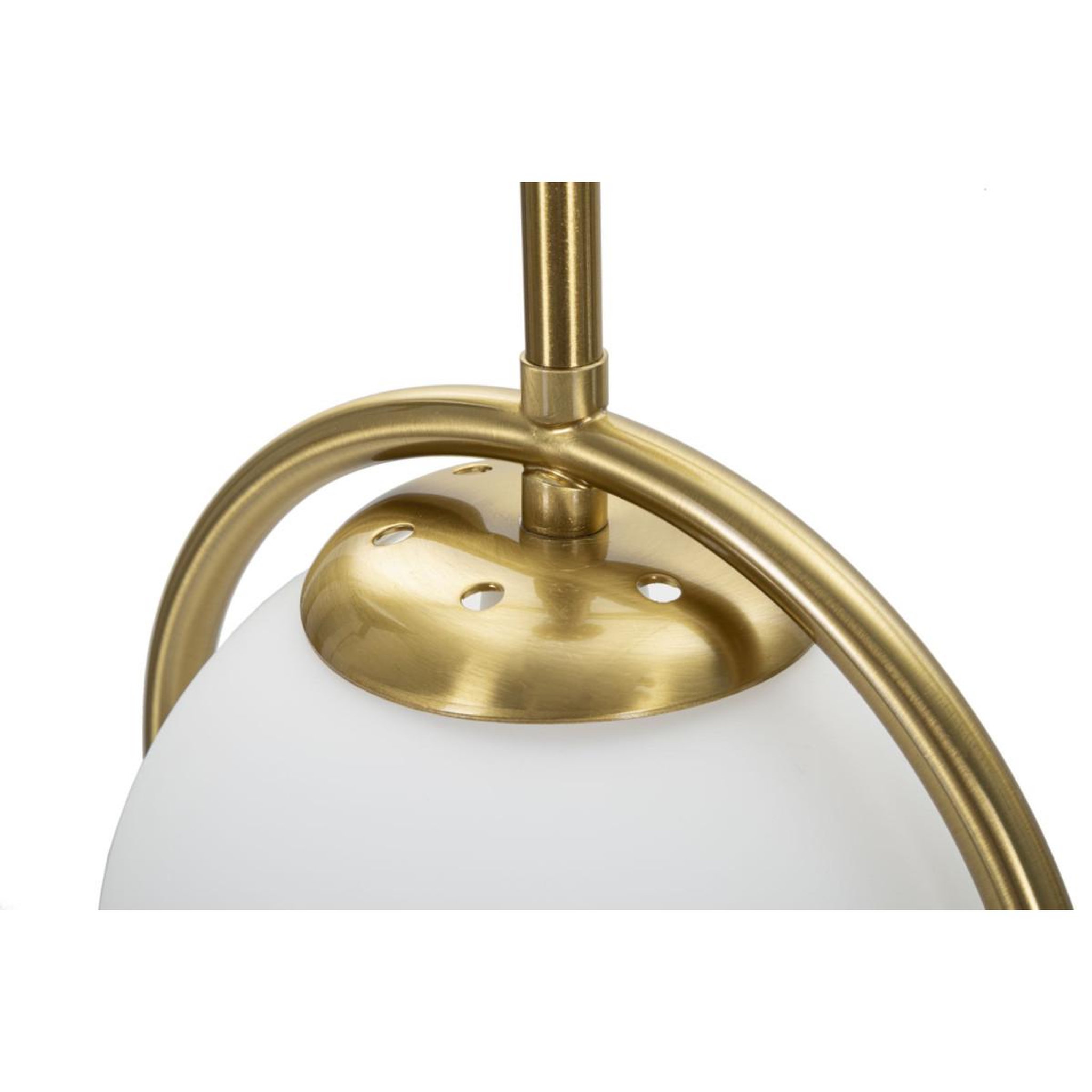Voir la diapositive 4 : Paris Prix Lampe à poser arc  luci  50cm blanc & or