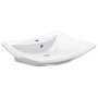 VIDAXL Luxueuse vasque ceramique rectangulaire avec trop plein