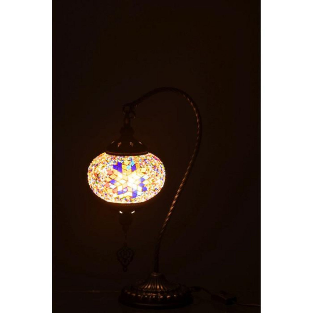 Paris Prix Lampe à Poser Mosaïque Design  Neal  44cm Multicolore