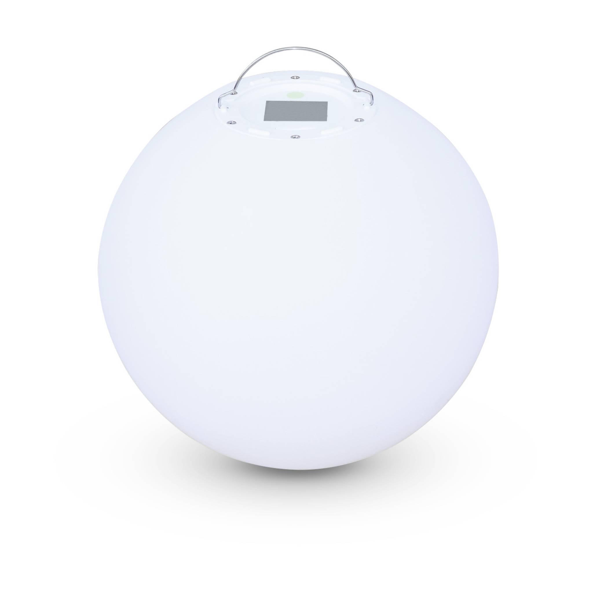 Voir la diapositive 3 : SWEEEK Boule LED – Sphère décorative lumineuse, blanc chaud, commande à distance