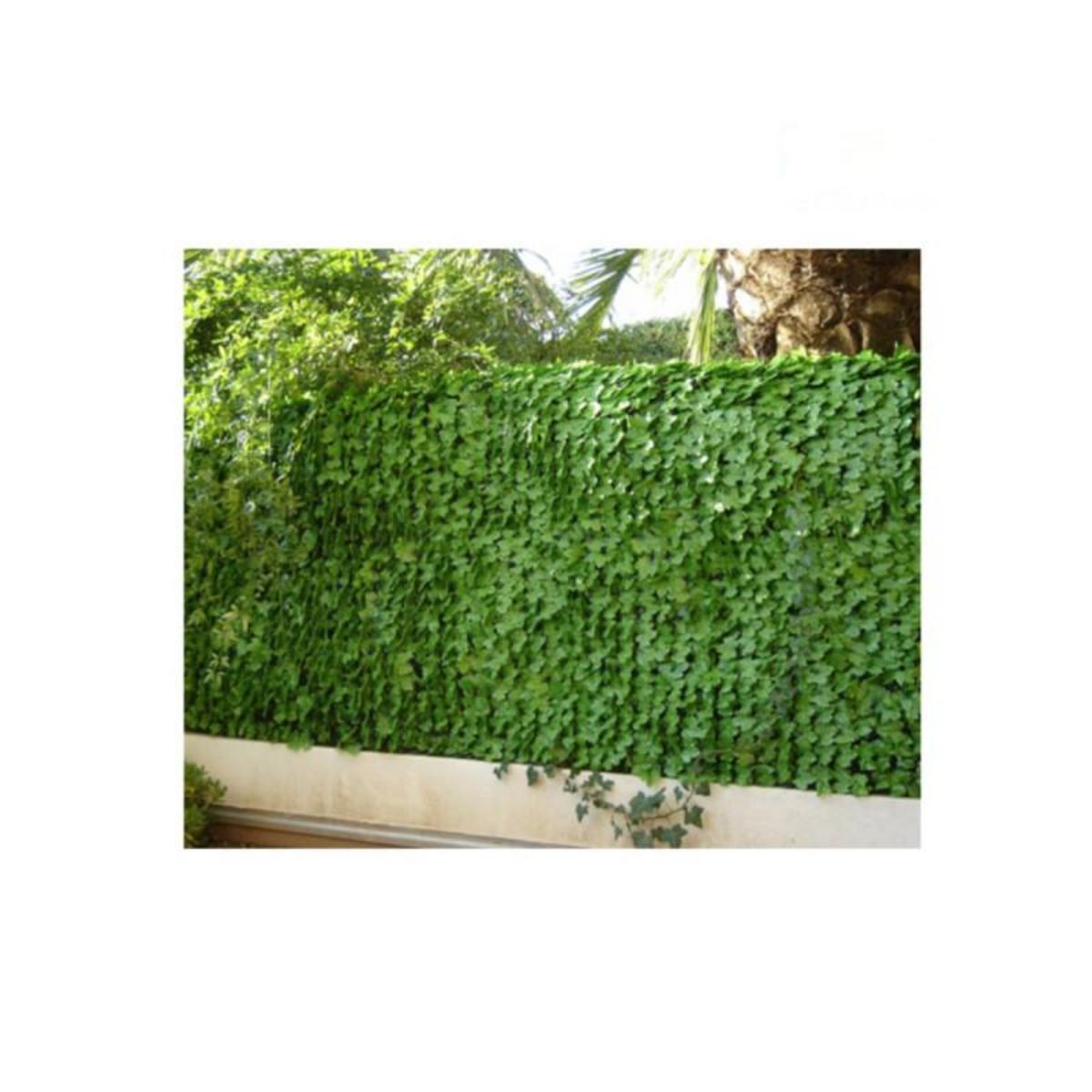 Jet7garden Rouleau haie artificielle JET7GARDEN 1,50x3m - vert tendre - feuilles de lierre