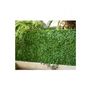 Voir la diapositive 2 : Jet7garden Rouleau haie artificielle JET7GARDEN 1,50x3m - vert tendre - feuilles de lierre