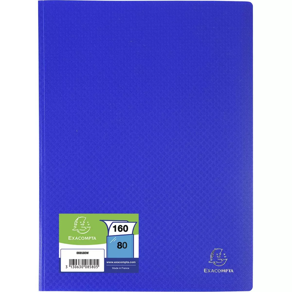 EXACOMPTA Protège-document A4 souple 160 vues bleu foncé